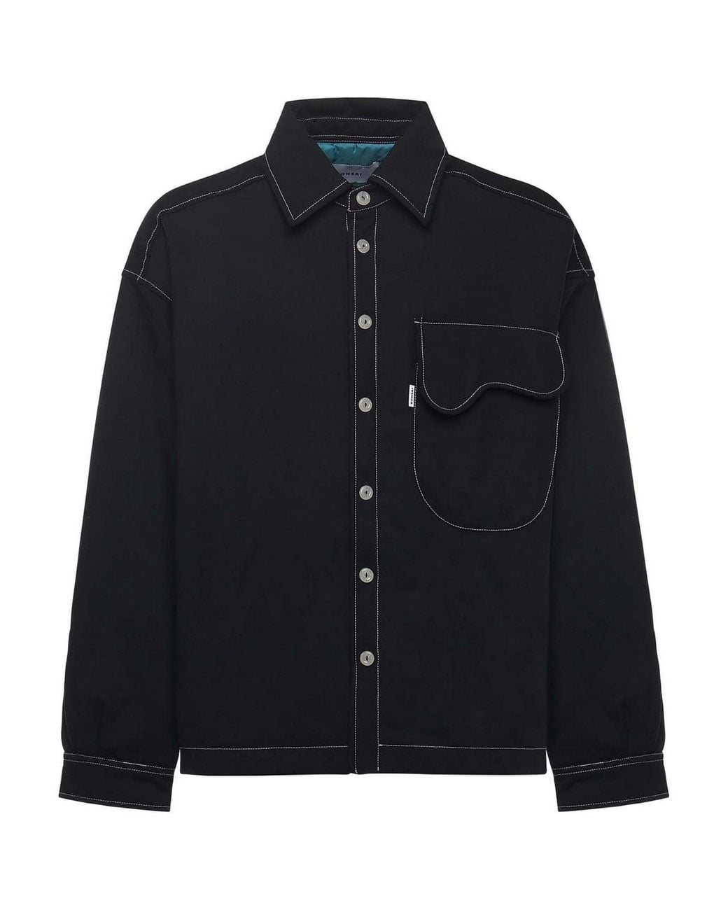 Bonsai Blue Overshirt With Chest Pocket for men