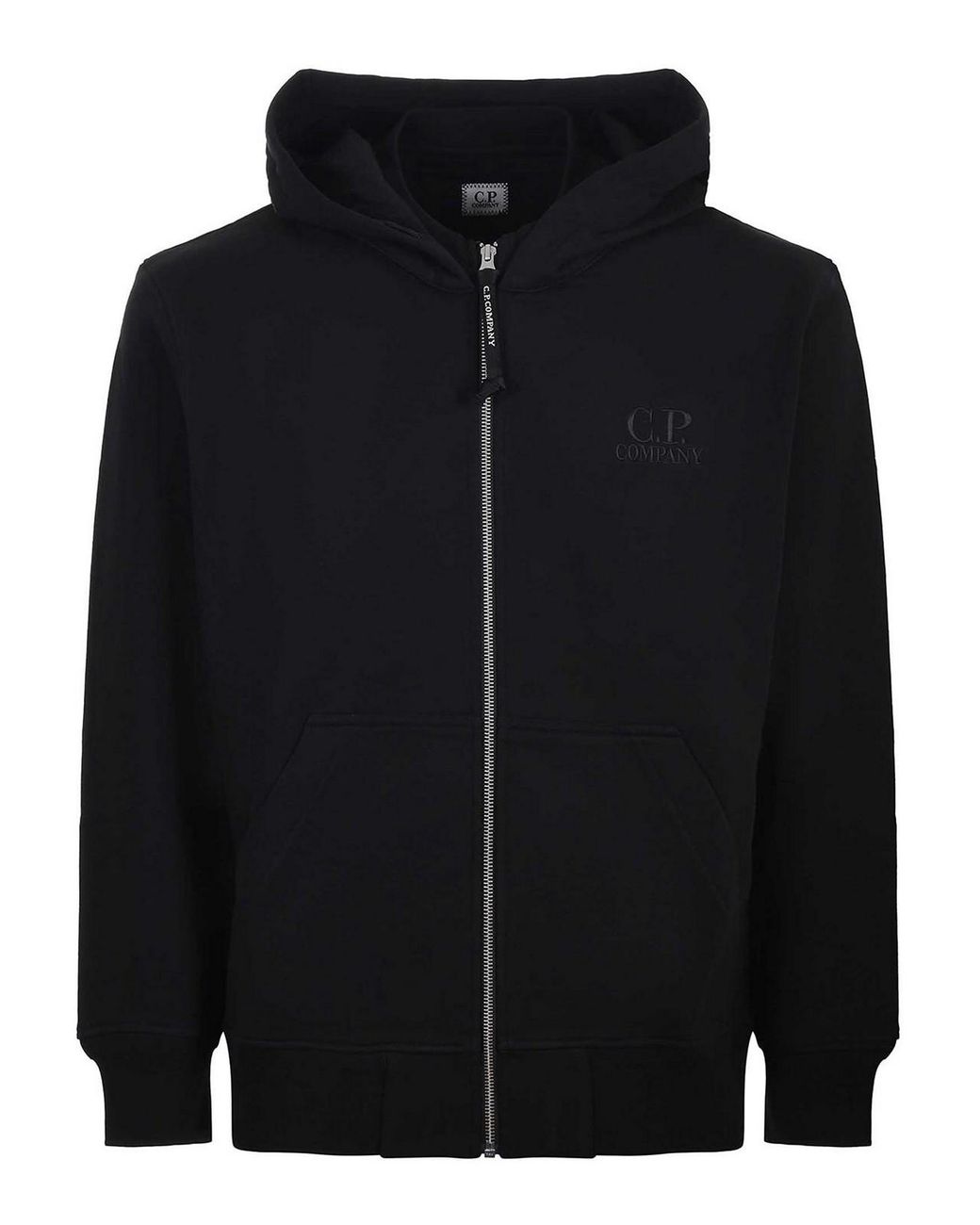C P Company Black Cotton Sweatshirt for men