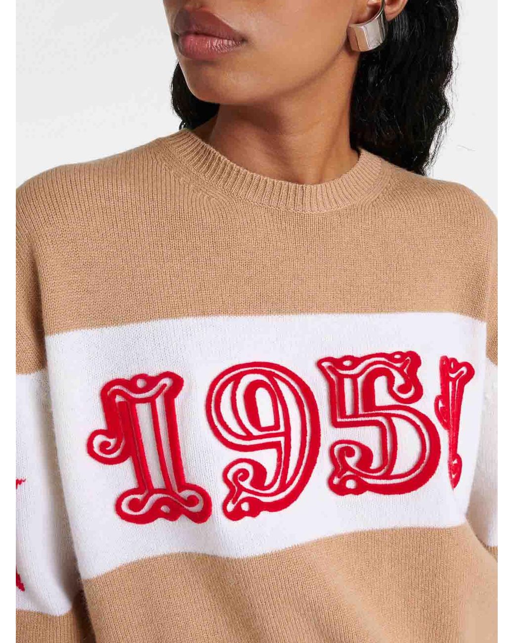 Max Mara Red Dirce Oversized Wool And Cashmere Jumper