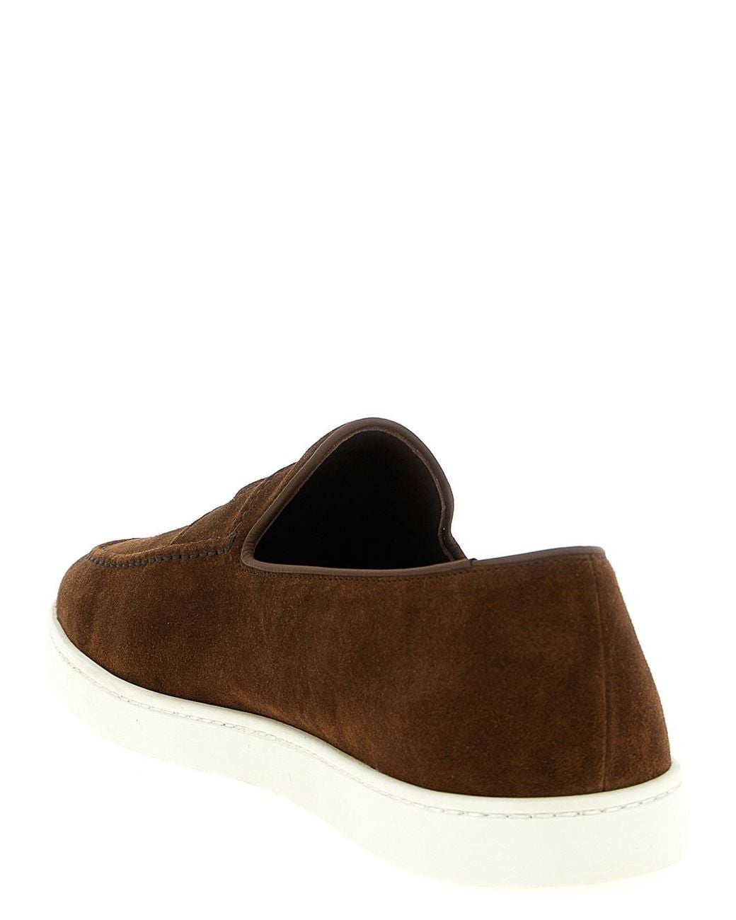 Church's Brown Suede Loafers for men