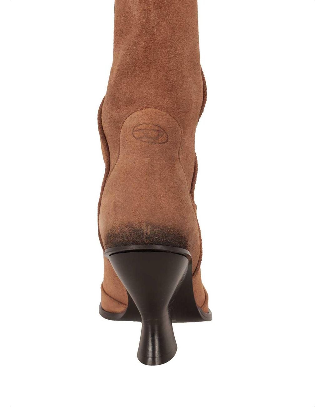 DIESEL Brown Suede Knee-High Boots