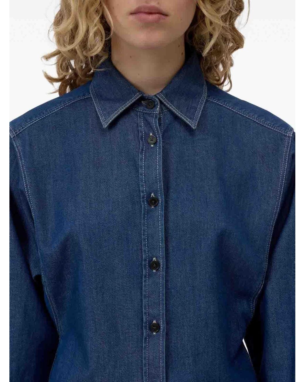 Closed Blue Shirt Waisted