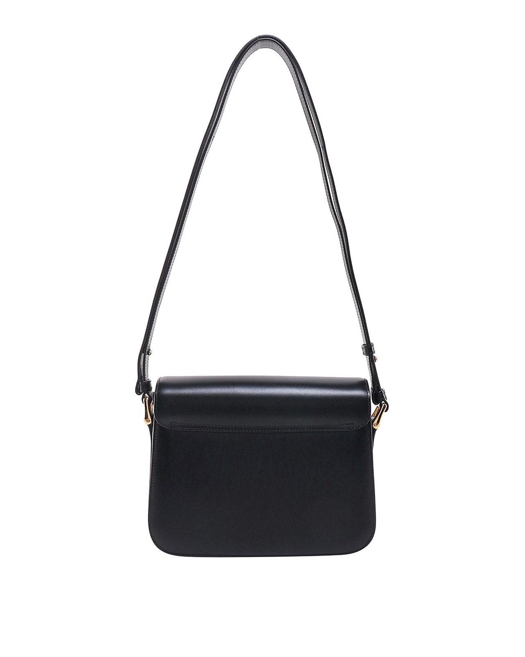 A.P.C. White Leather Shoulder Bag With Frontal Logo