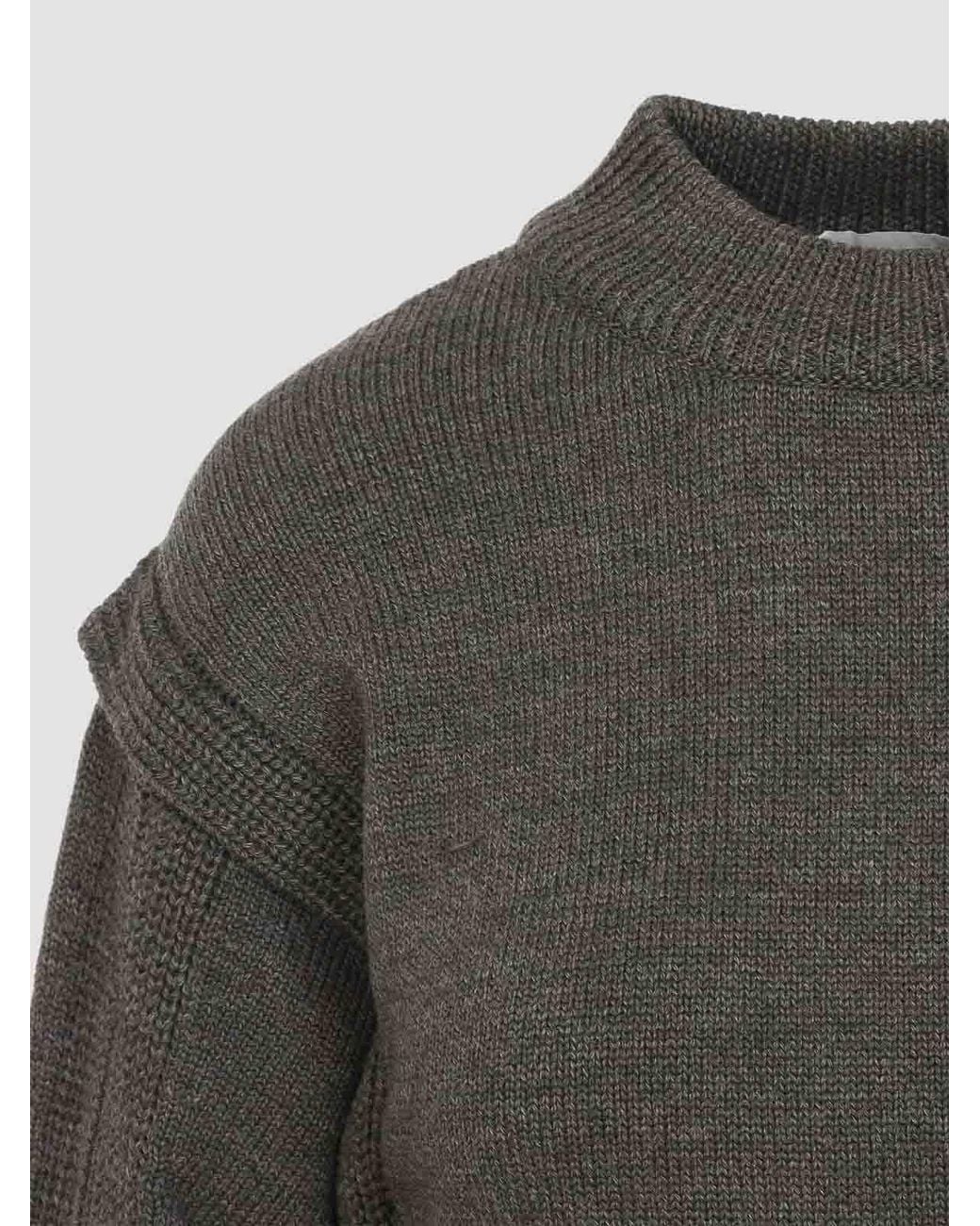 Pull Col Rond Alberta Ferretti en coloris Gray