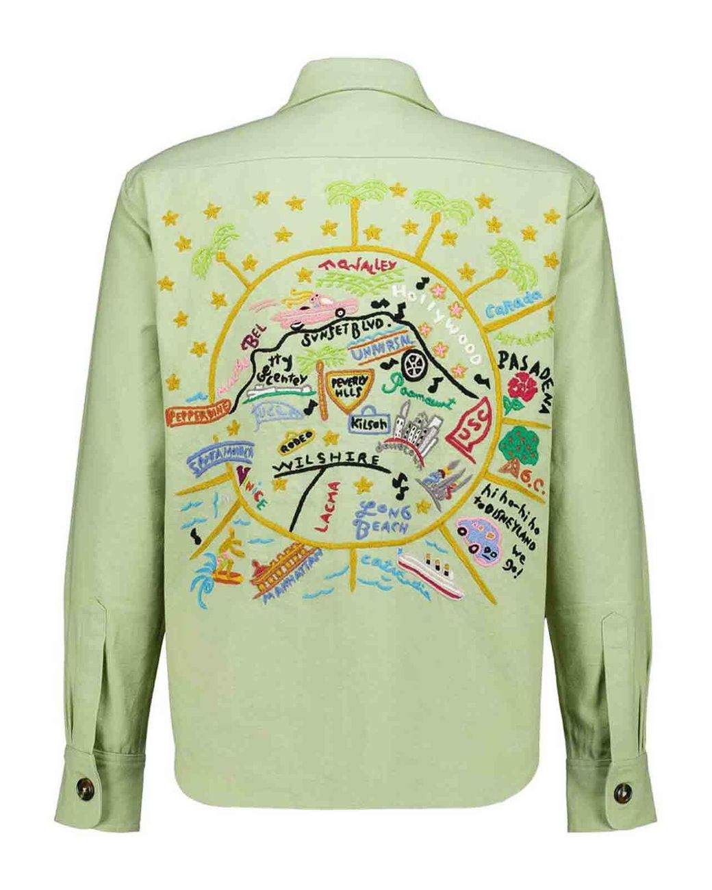 BAZISZT Green Pasadena Jacket for men