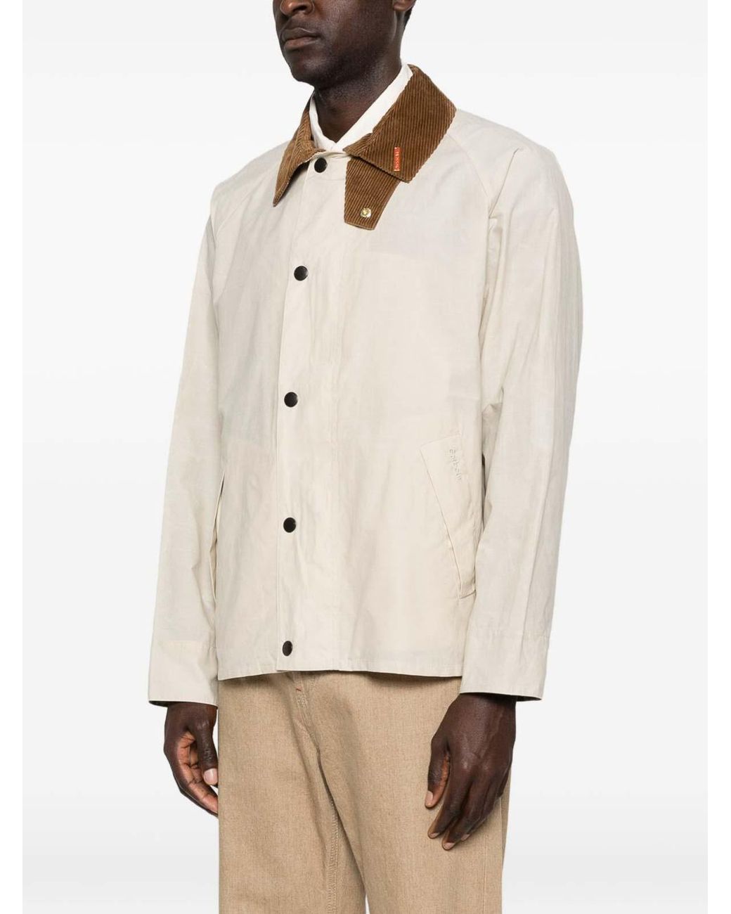 Barbour Natural Icons Jacket With Ribbed Collar for men