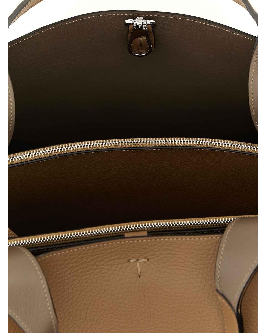 Tod's Brown Medium 'T Timeless' Shopping Bag