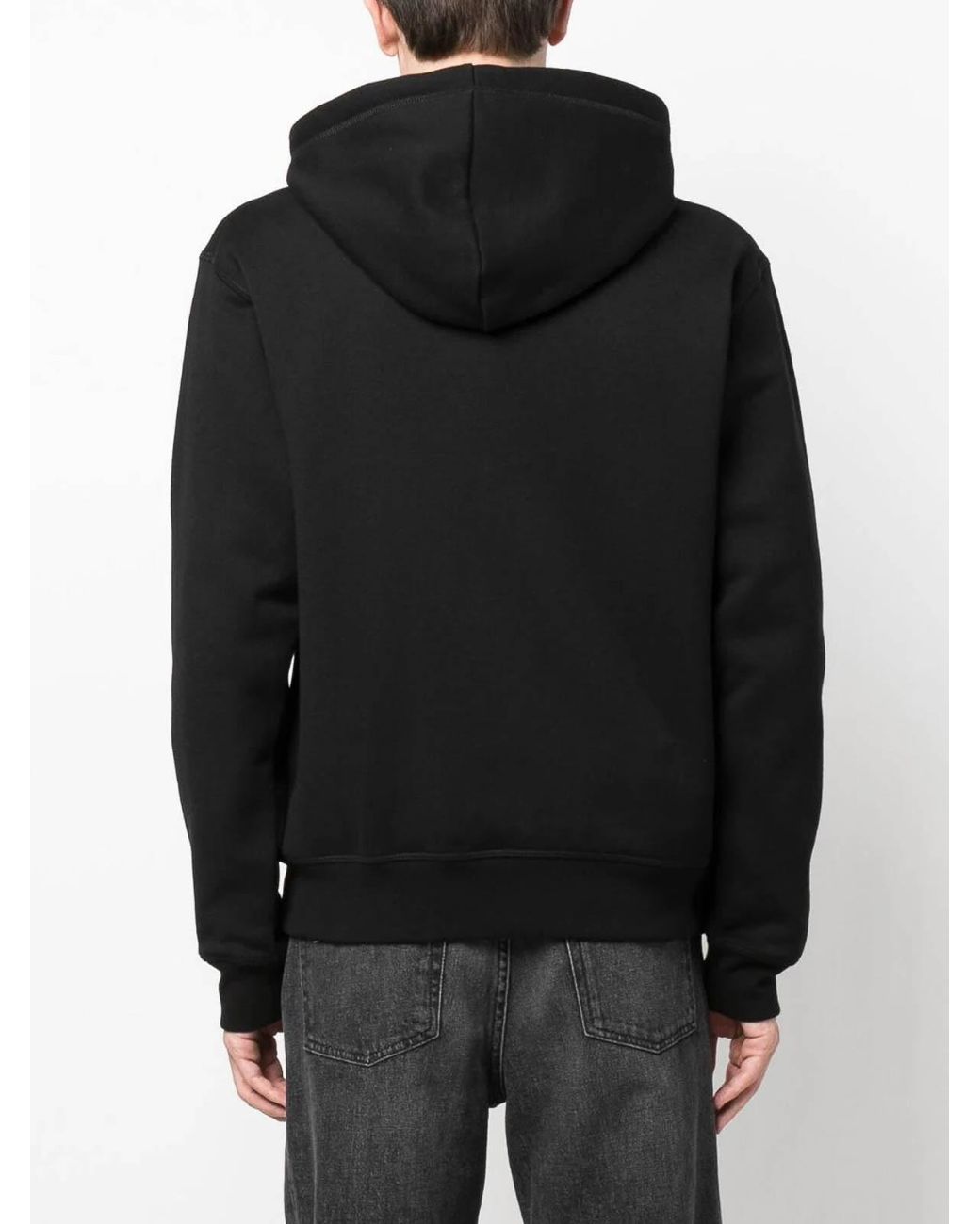 DSquared² Black Icon Logo-Print Zipped Hoodie for men