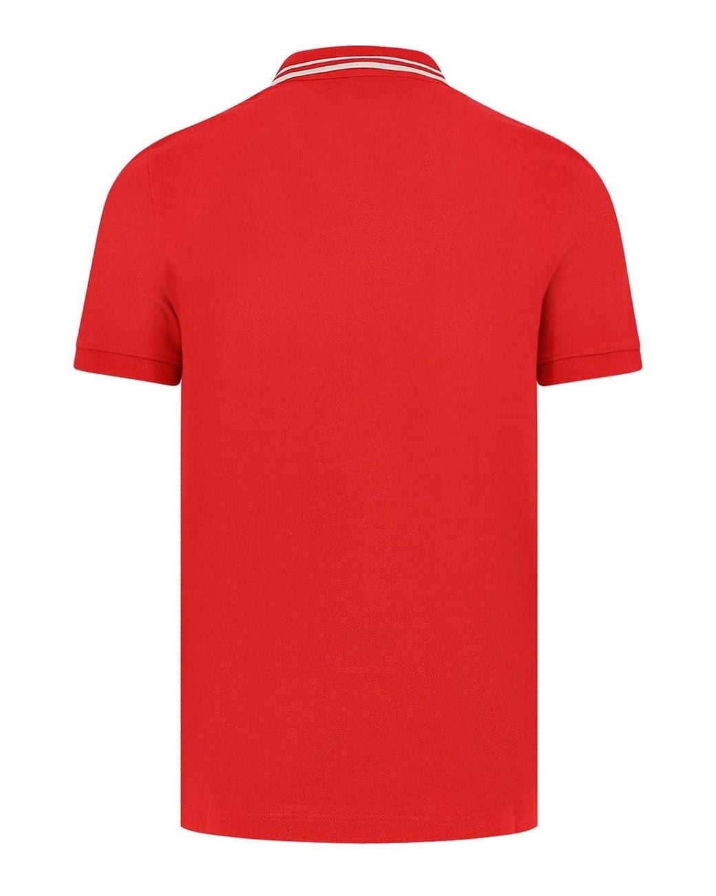 Valentino Red Cotton Pole With Vlogo for men