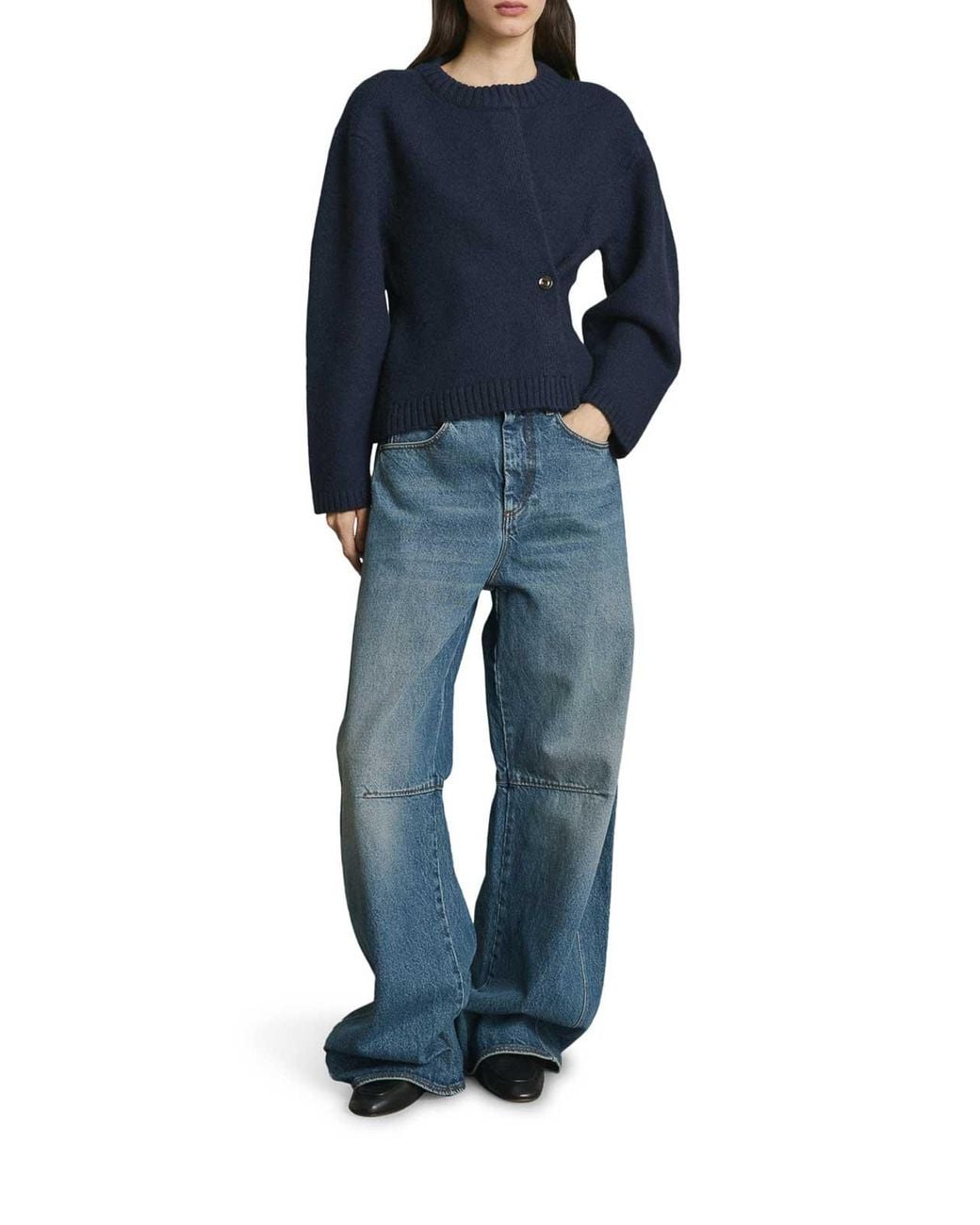 Soeur Blue Galileo Wool Cardigan