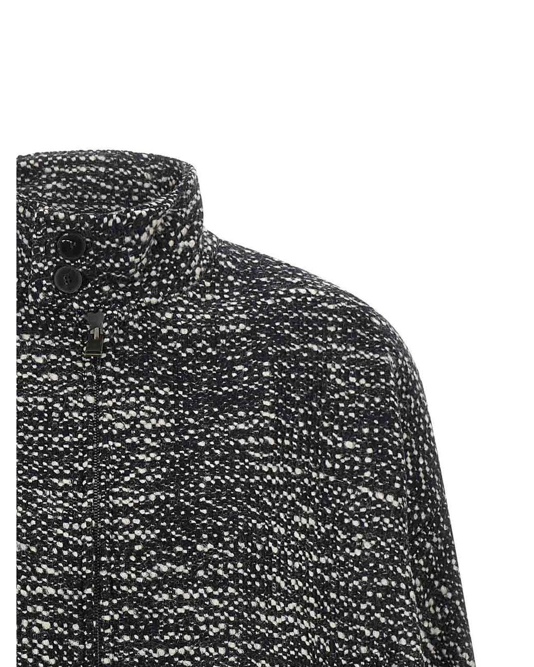 DARKPARK Gray Lee Boucl Wool Bomber Jacket
