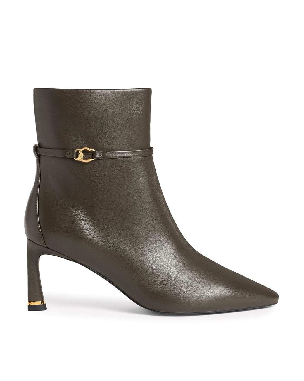 Coccinelle Brown C-Look Leather Ankle Boots