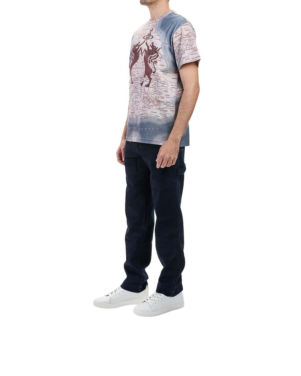 Vivienne Westwood Blue Horses Classic Tshirt for men