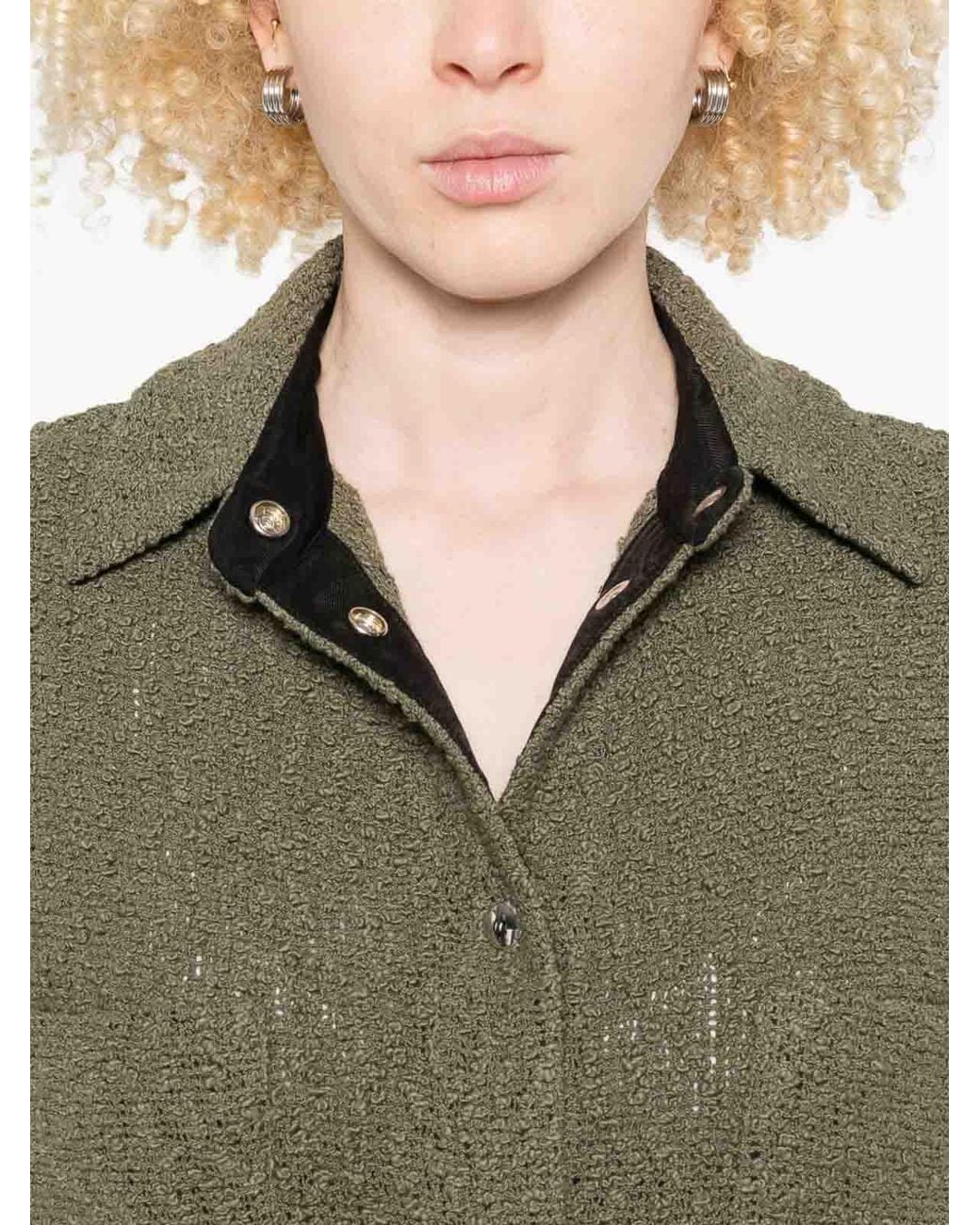 IRO Green Pabli Cotton Jacket