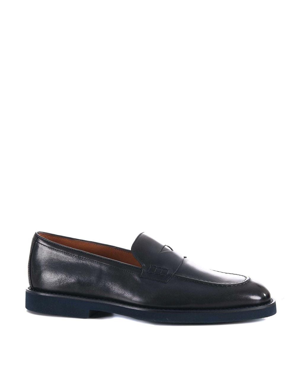 Doucal's Blue Doucals Leather Loafers for men