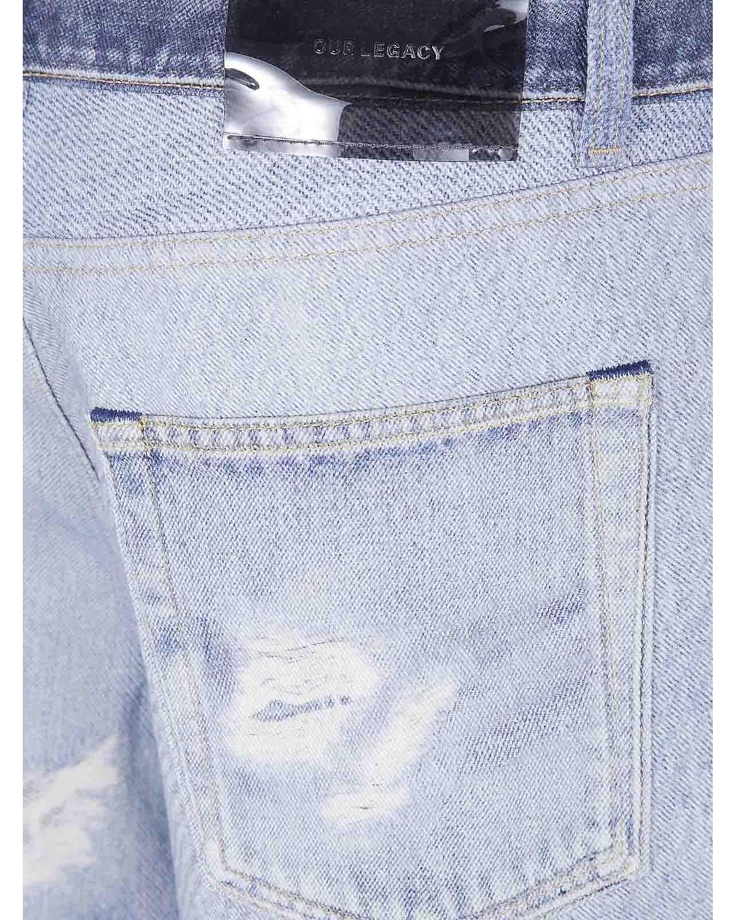 Our Legacy Blue Full Cut Jeans