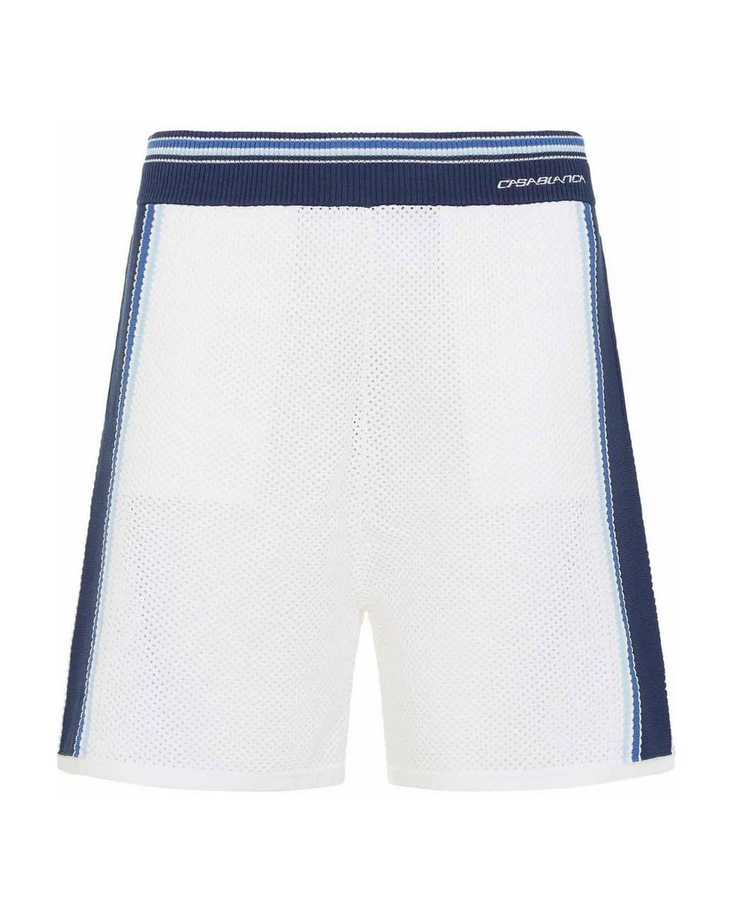 Casablanca Blue Mesh Stripe Shorts for men