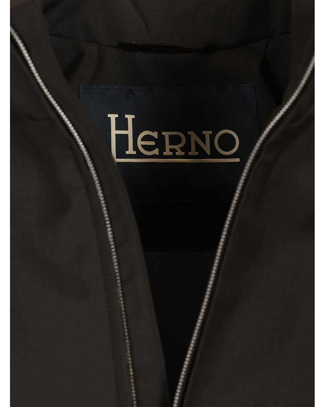 Herno Black Bomber for men