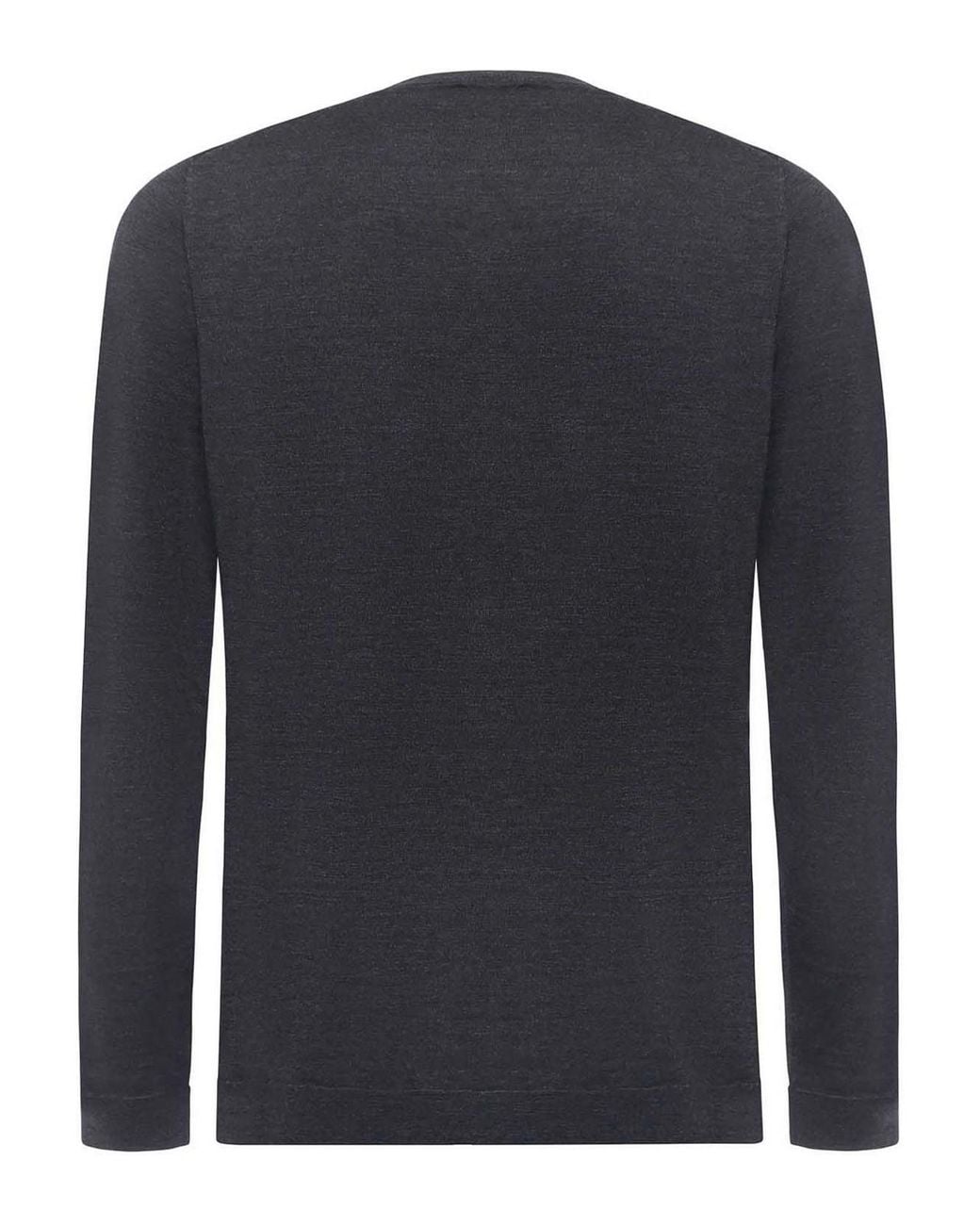 Alpha Studio Black Merino Sweater for men