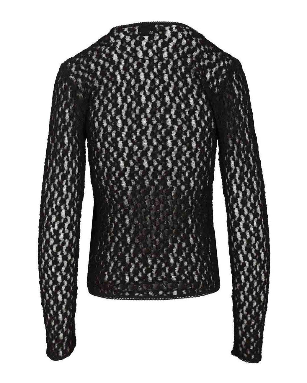 Isabel Marant Black "Gaelle" Long-Sleeved Top