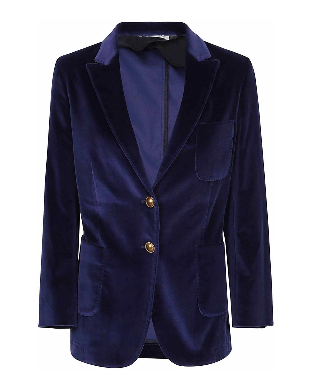 SAULINA Blue Adelaide Velvet Jacket