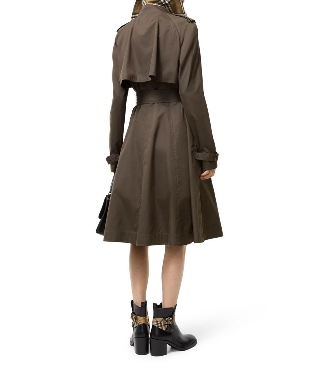 Burberry Brown Pembury Long Gabardine Trench Coat