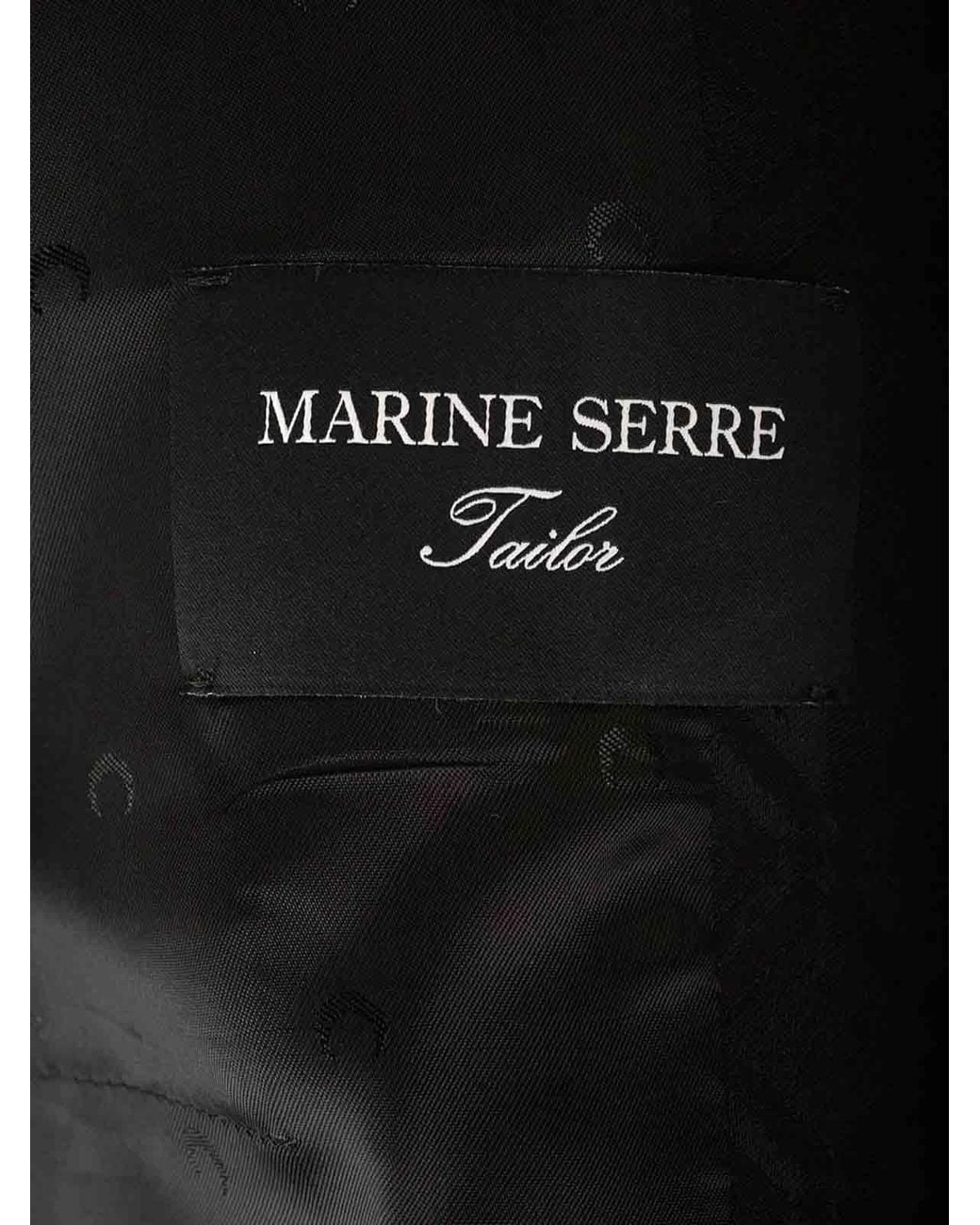 MARINE SERRE Black Jacquard Jacket
