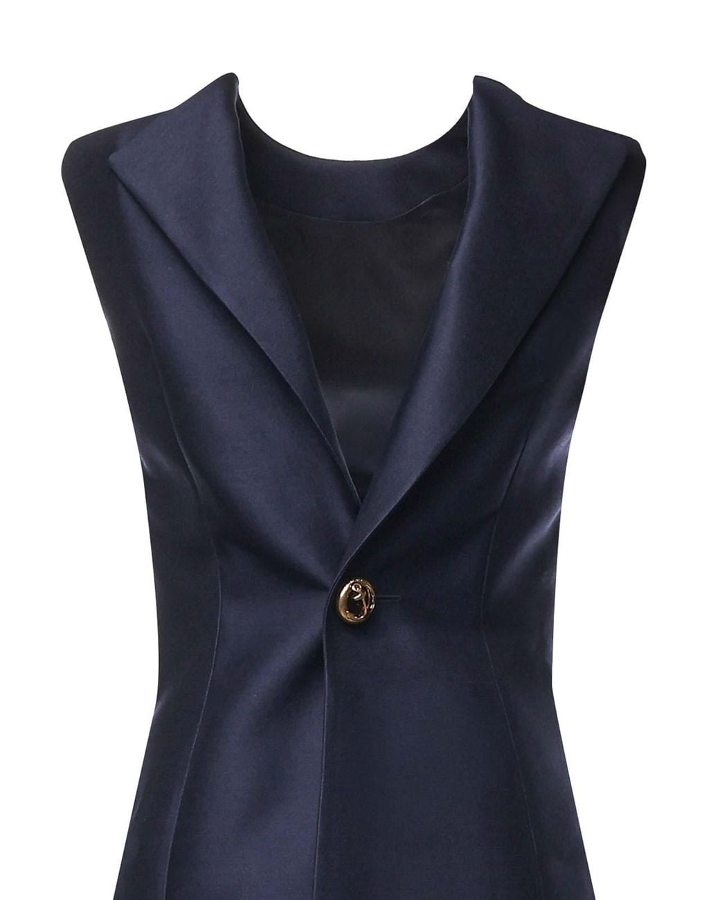 Balenciaga Blue Short Wool And Silk Dress