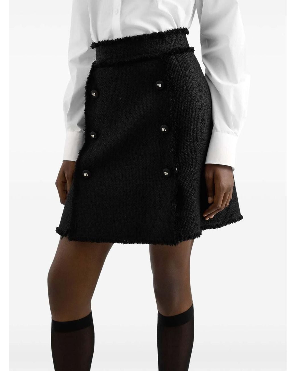Dolce & Gabbana Black Short Skirts