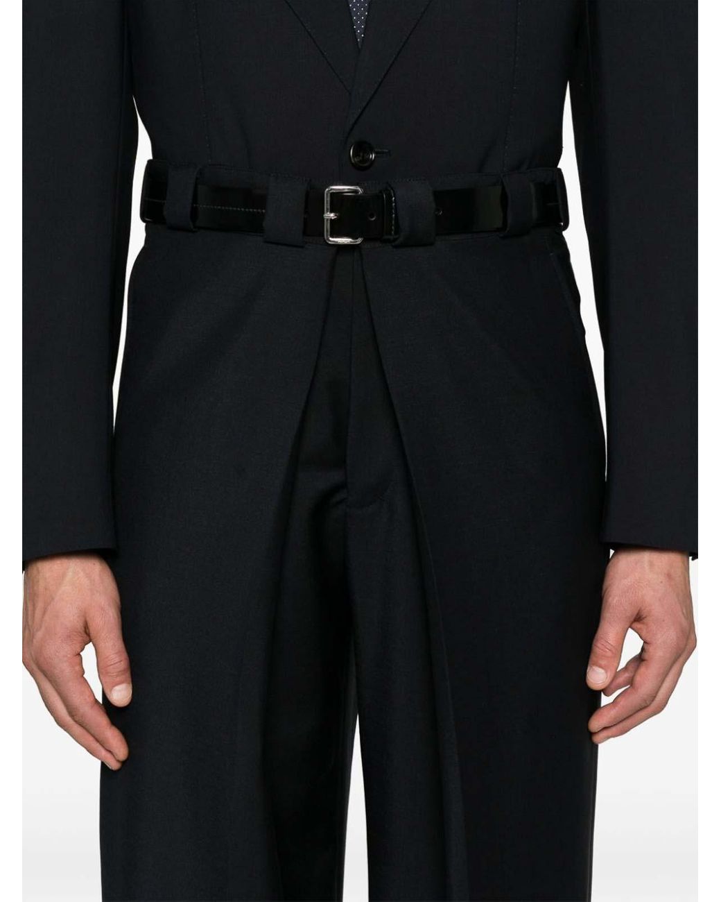 Givenchy Black Pleated Extra Large Chino Pants for men