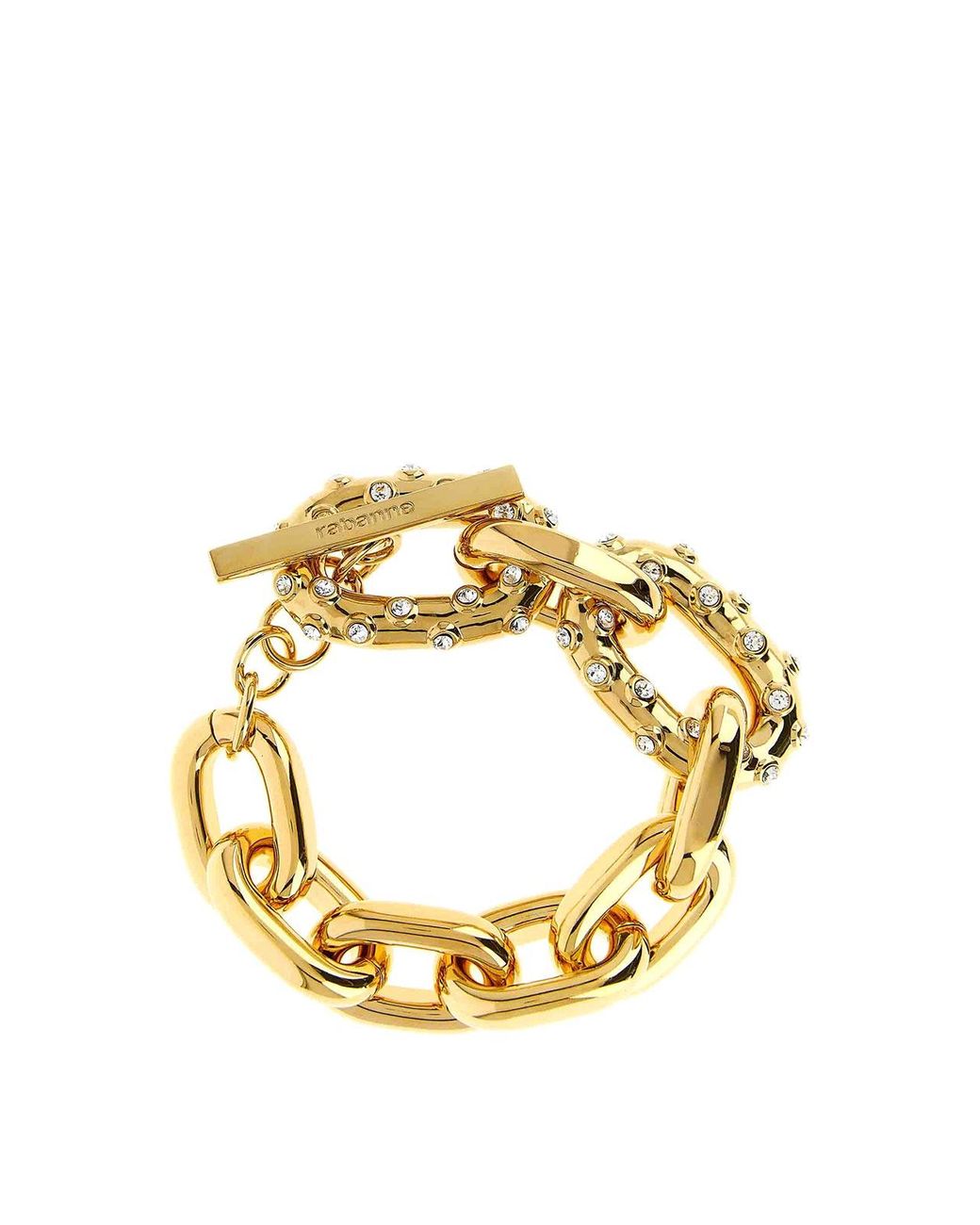 Rabanne Metallic Xl Link Bracelet