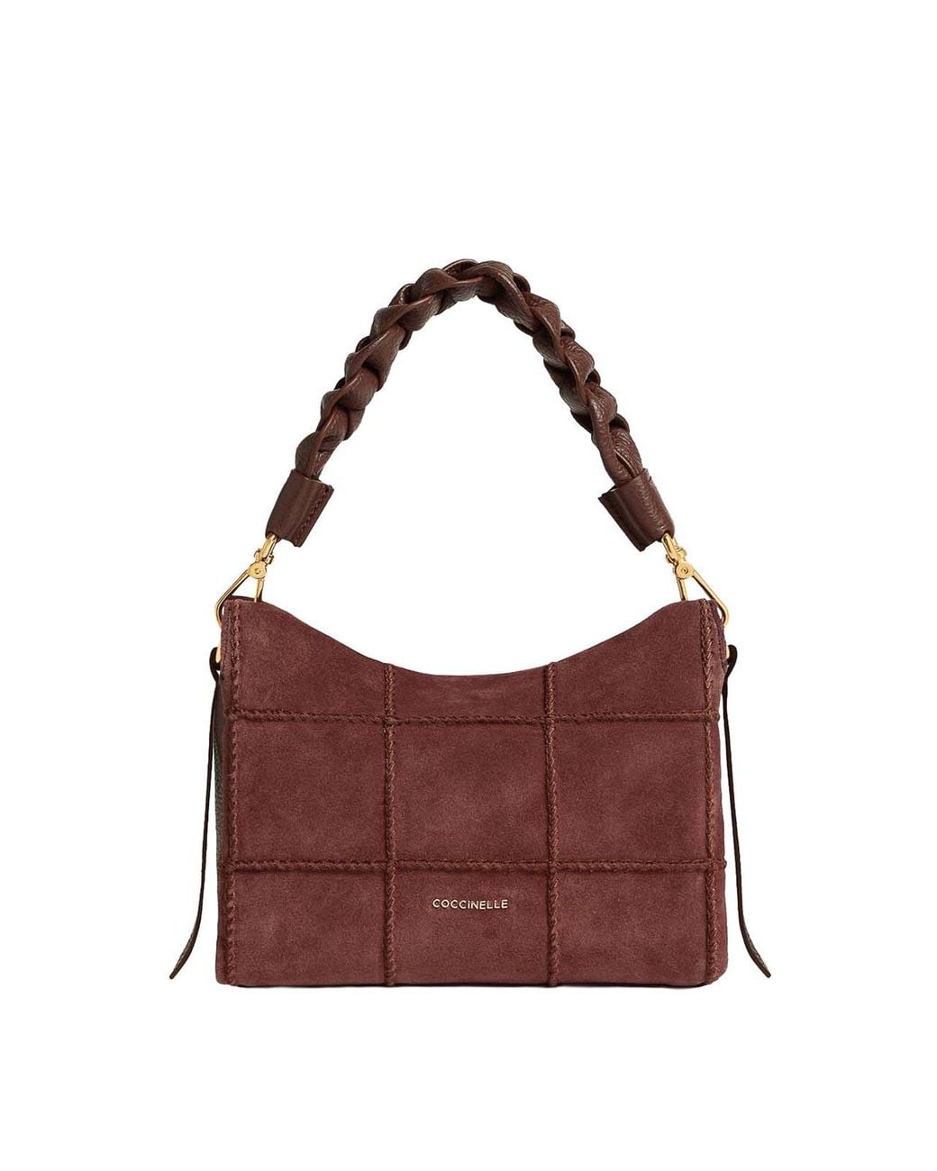 Coccinelle Purple Small Lizzie Suede Bag
