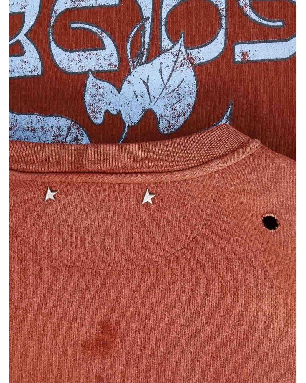Golden Goose Deluxe Brand Red T-Shirt With Print