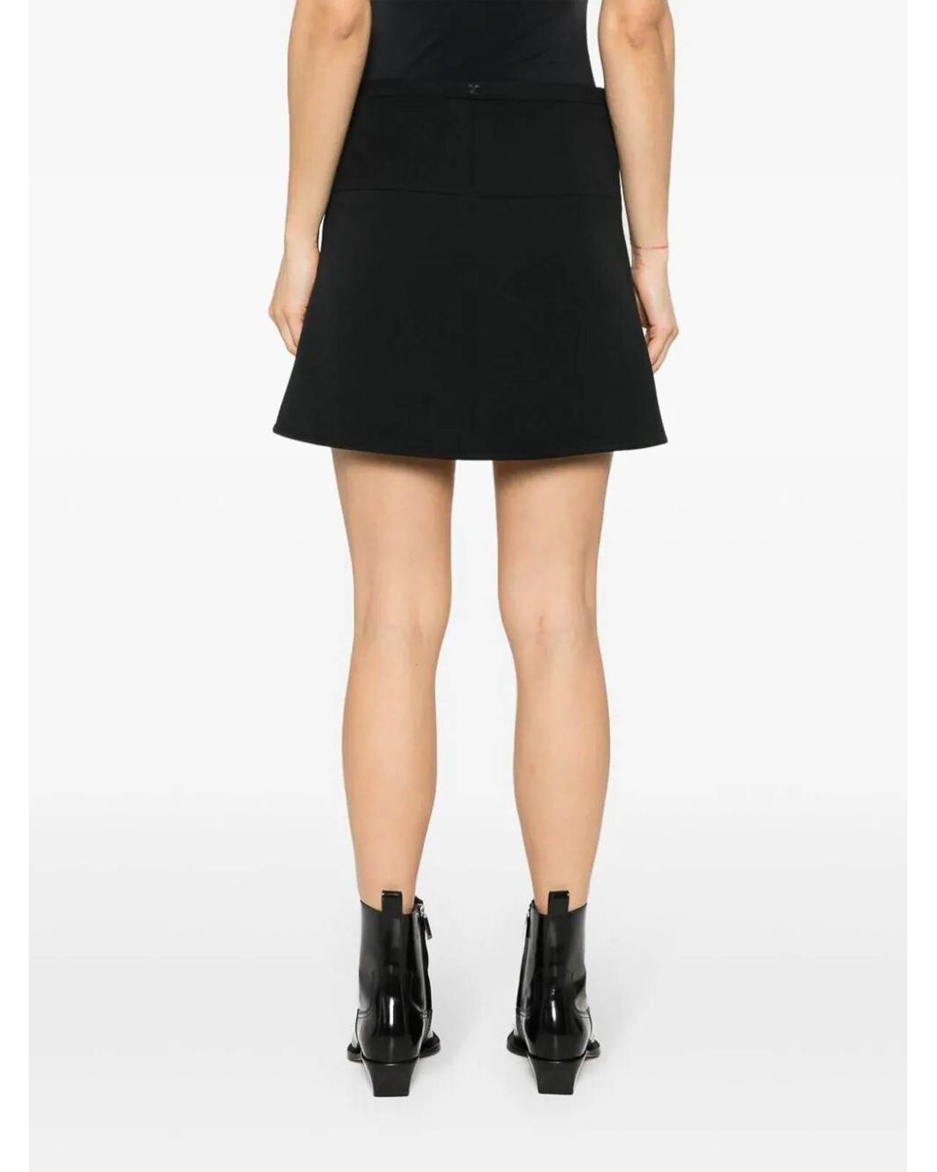 Courreges Black Mini Skirts
