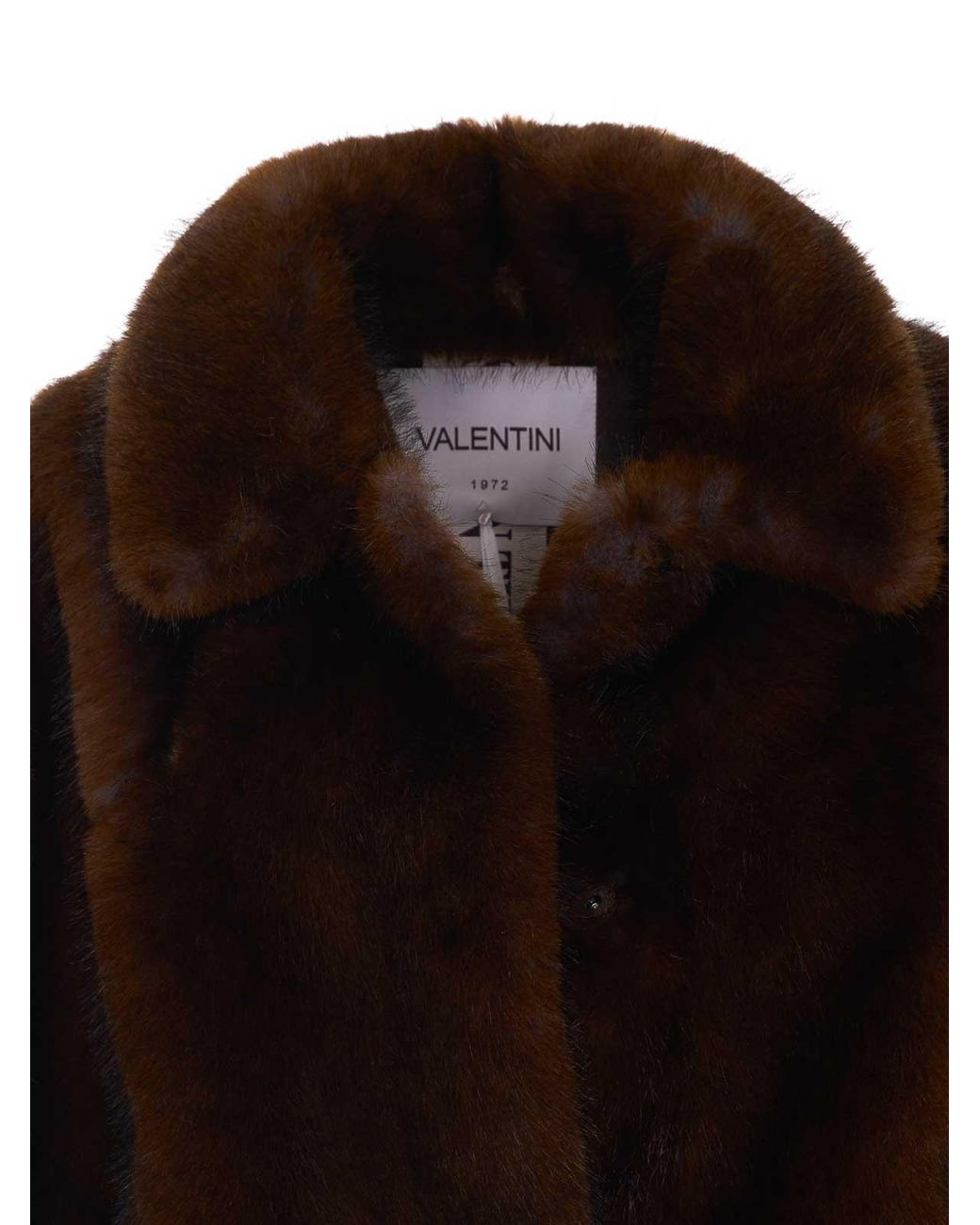 VALENTINI 1972 Black Faux Fur Jacket