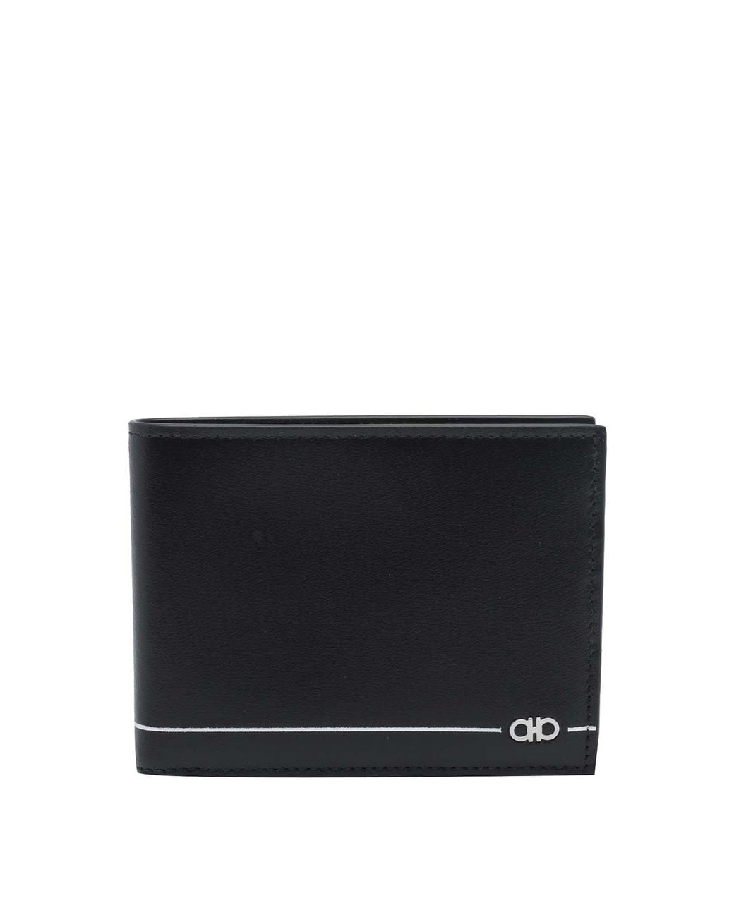 Ferragamo Black Micro Gancini Wallet for men