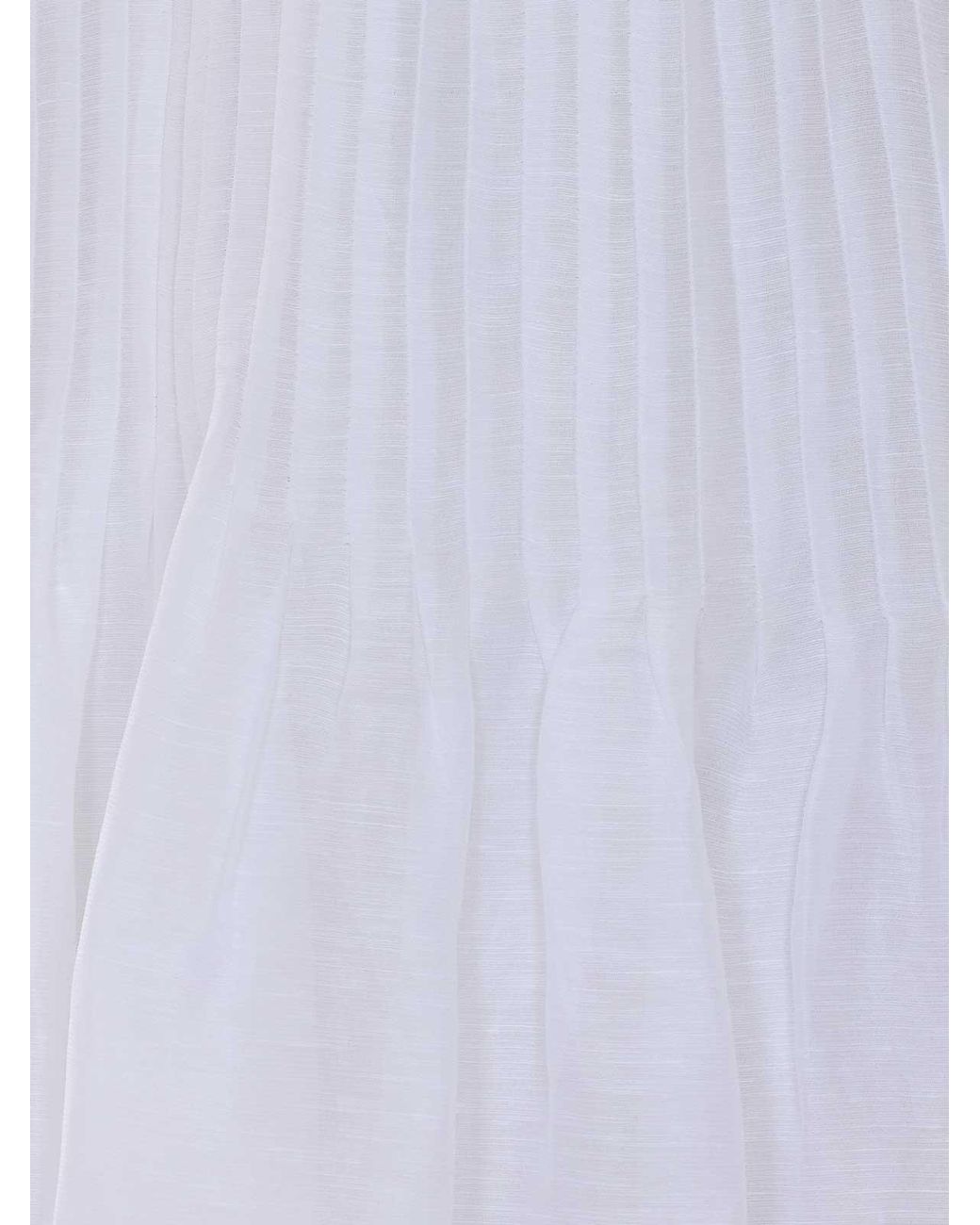Tory Burch White Waisted Linen Dress
