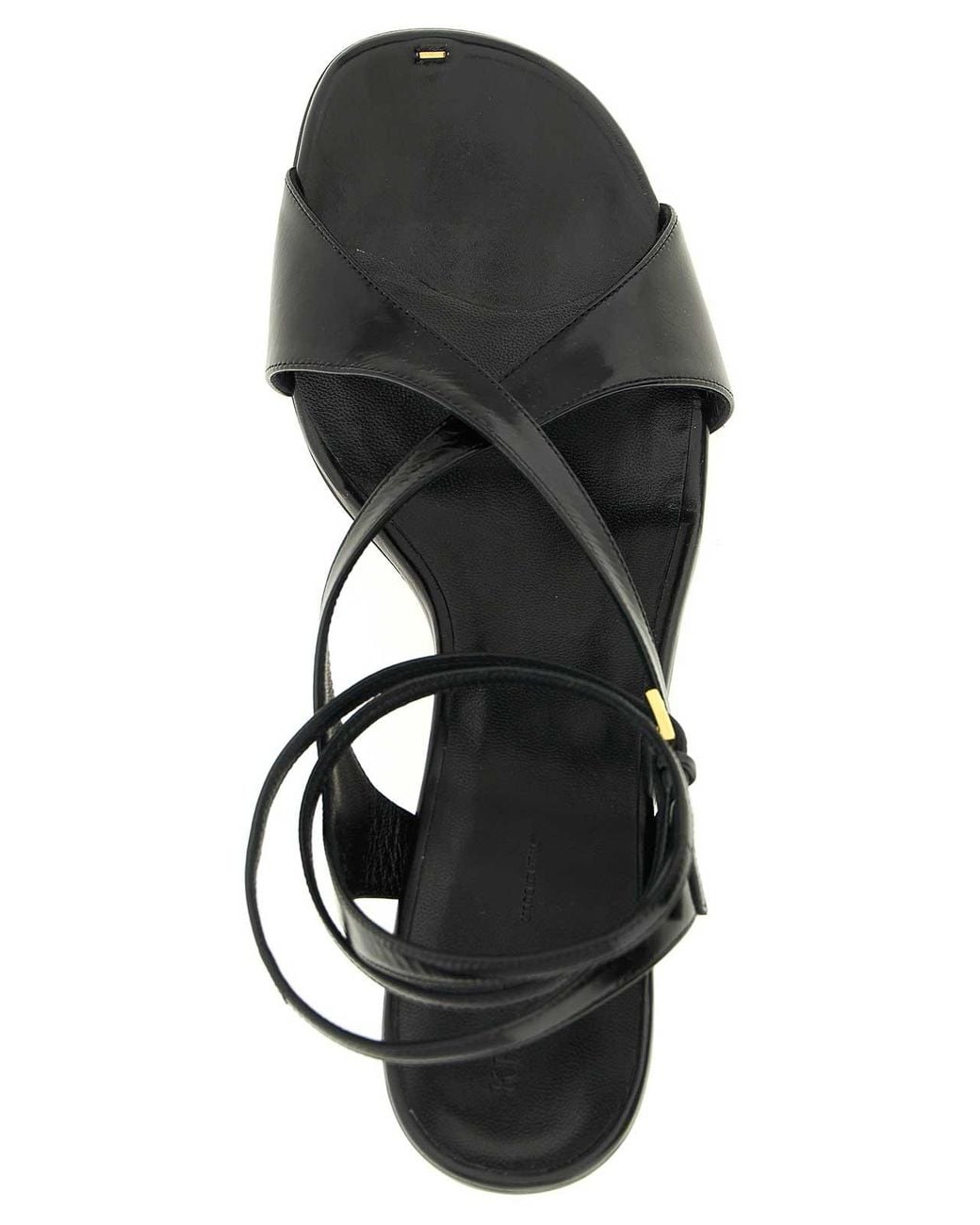 Khaite Black Liria Sandals