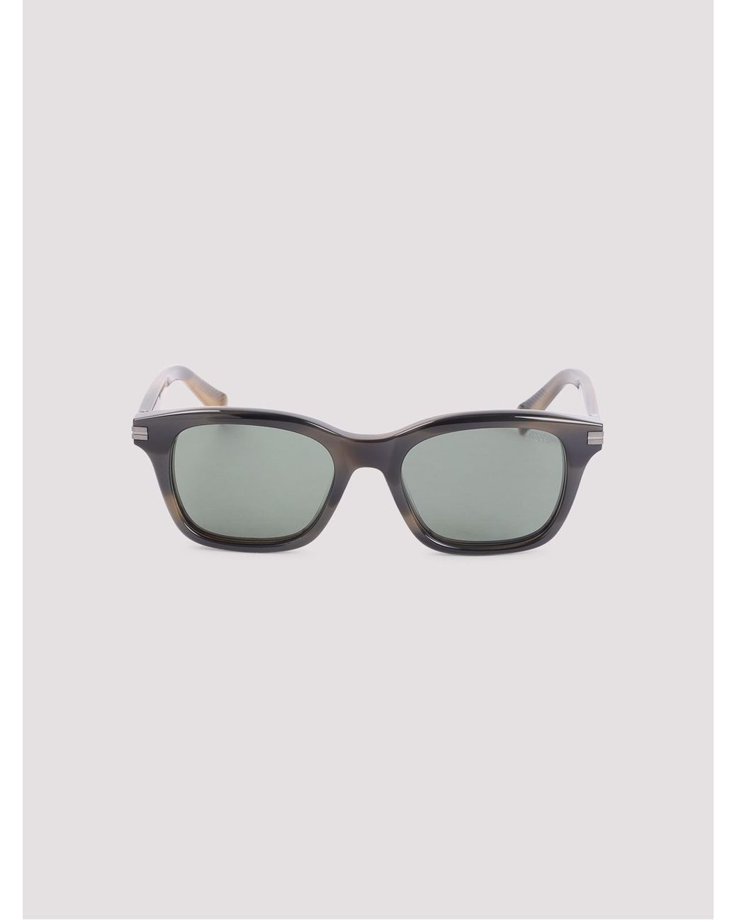 Zegna Gray Acetate Sunglasses for men