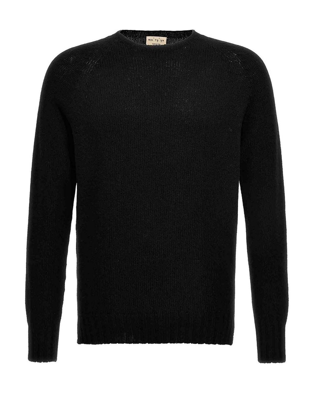 Ma'ry'ya Black Cashmere Sweater for men