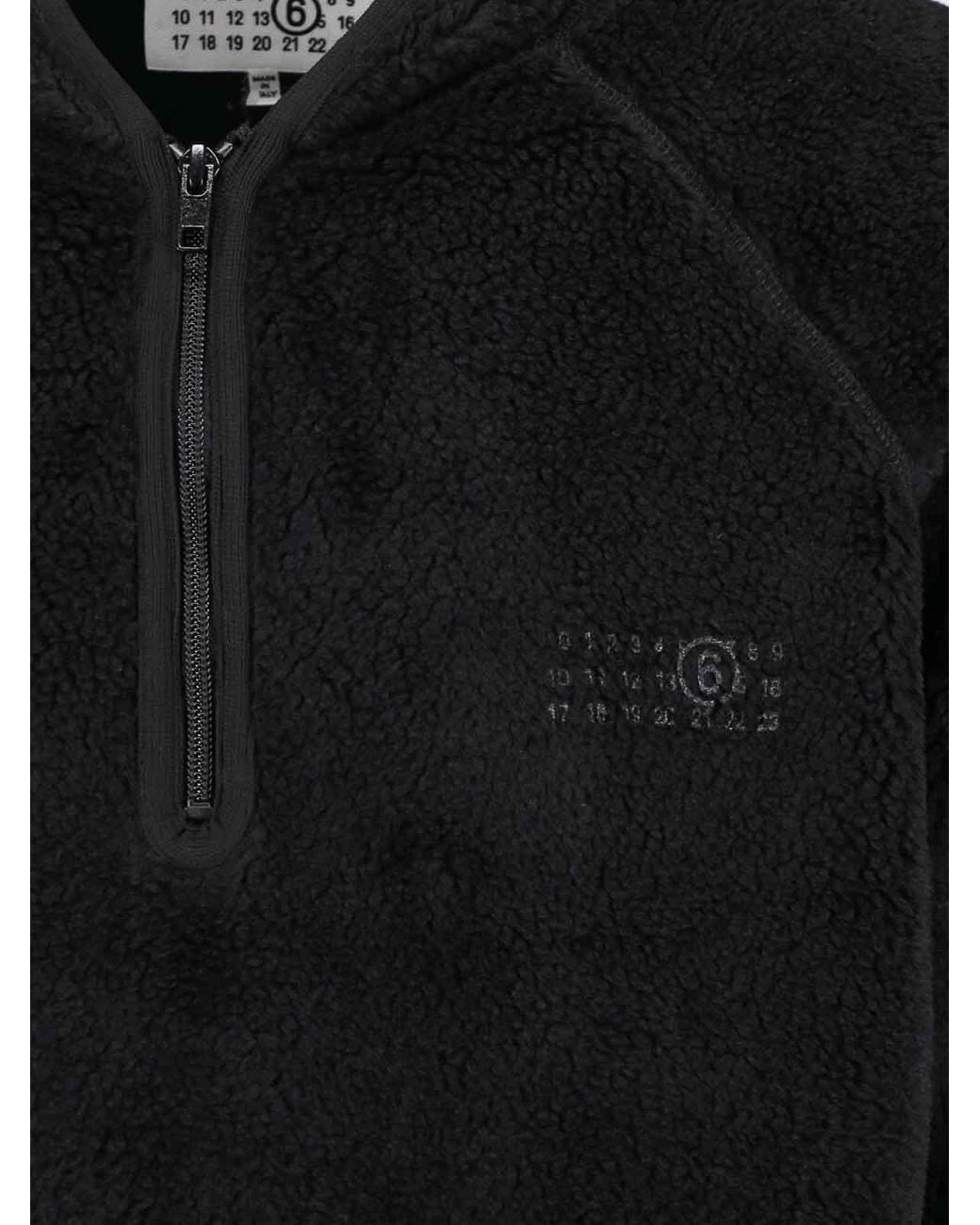 MM6 by Maison Margiela Black Logo Sweatshirt for men