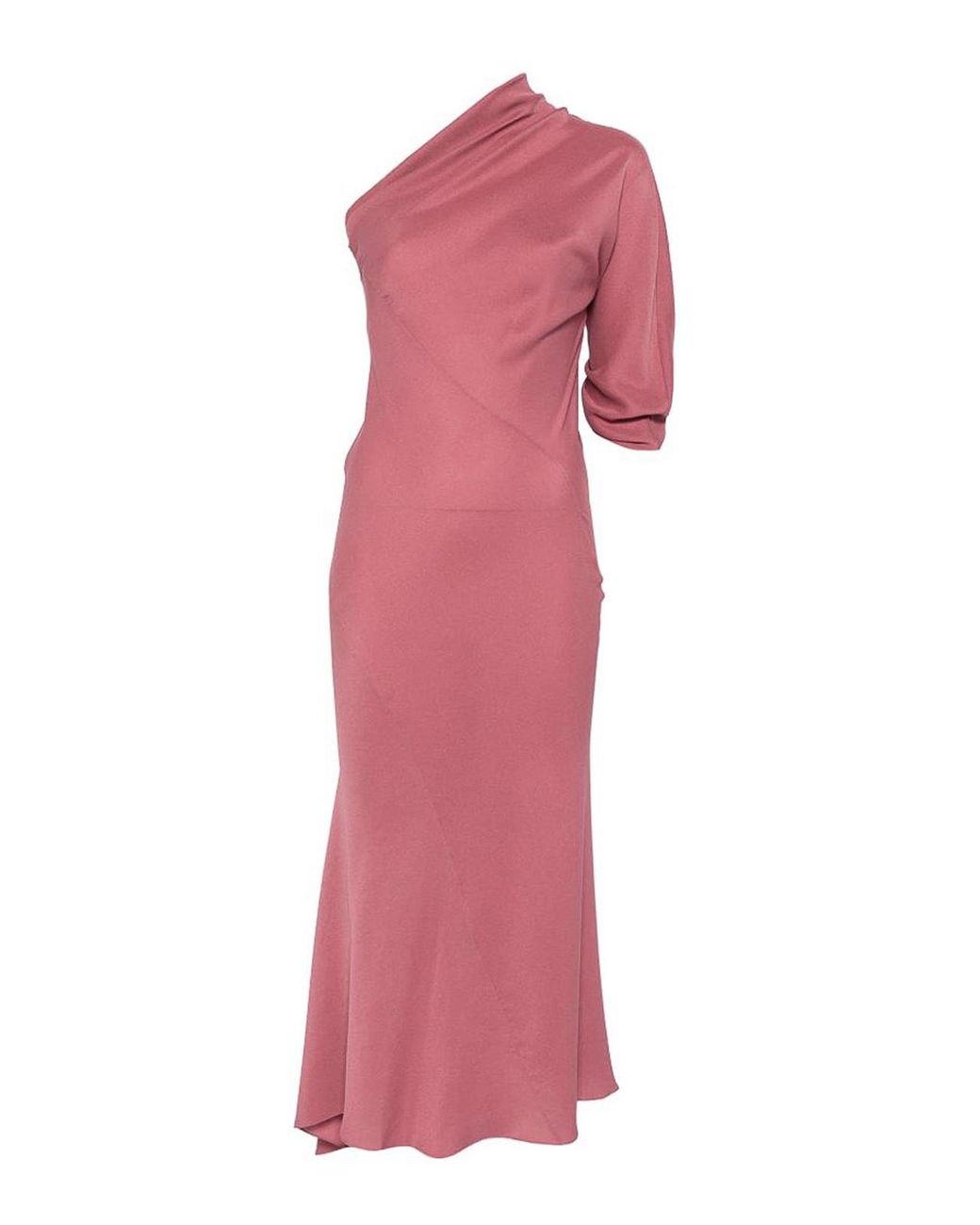 Cortana Pink Aldara Silk Long Dress