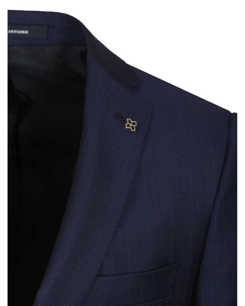 Tagliatore Blue Pinstripe Suit for men