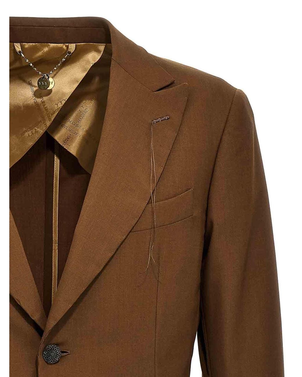 Maurizio Miri Brown Keanu Blazer for men