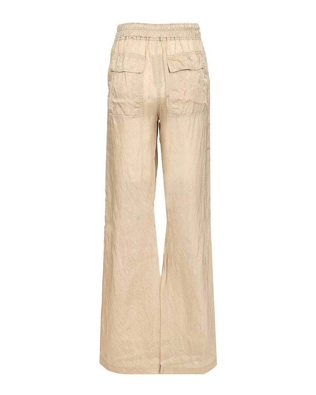 Rick Owens Natural Dietrich Drawstring Trousers