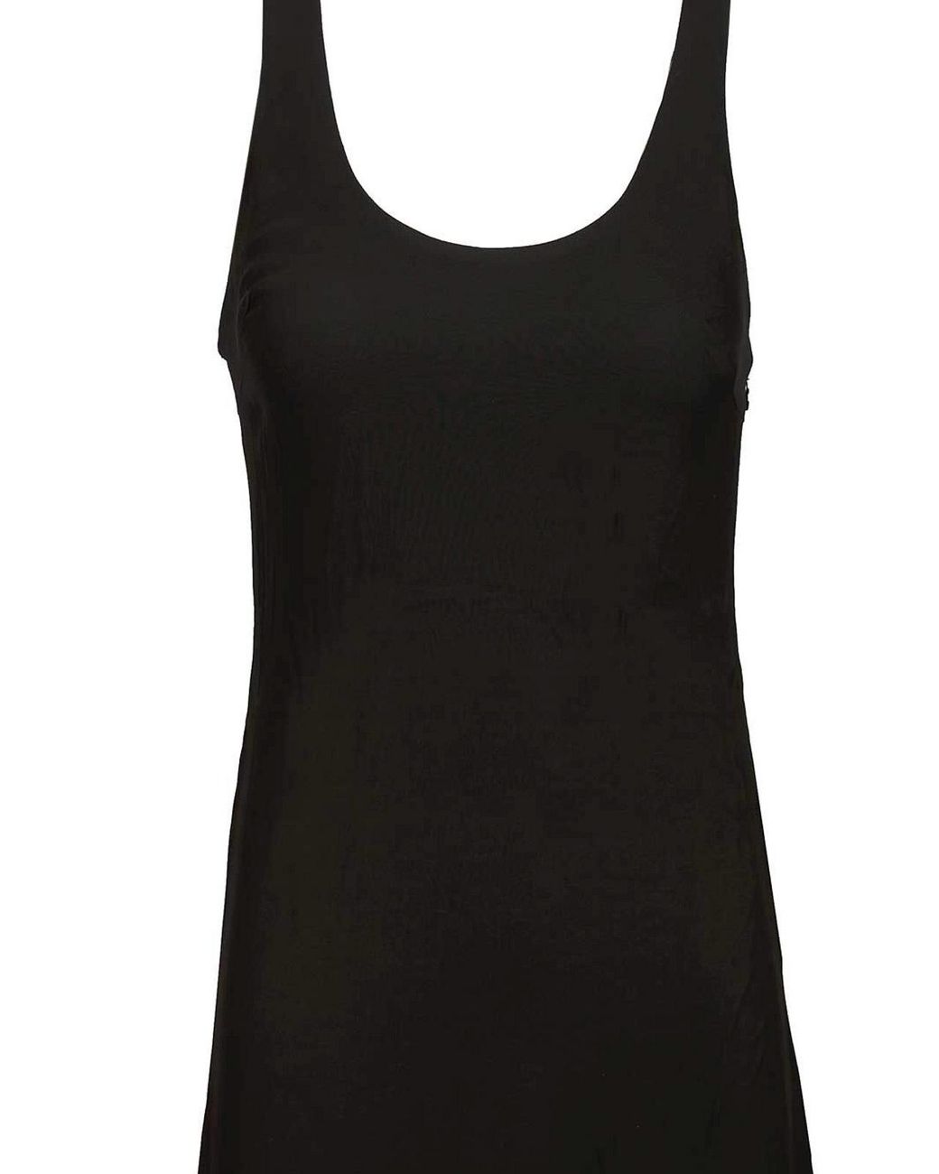 Matteau Black Fluid Racer Back Dress
