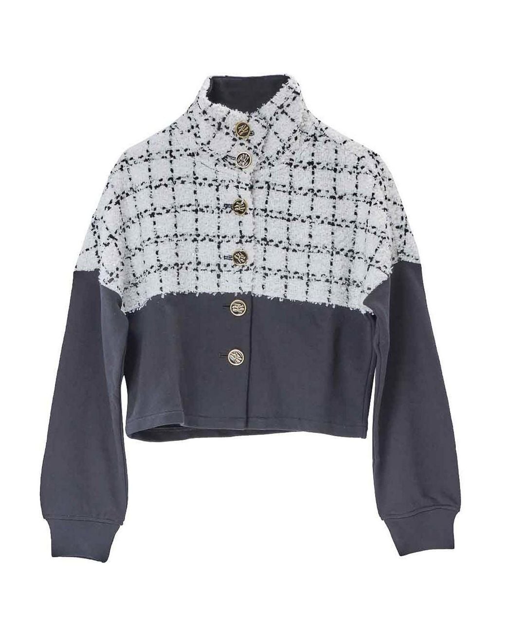 Karl Lagerfeld Blue Boucl Mix Jacket