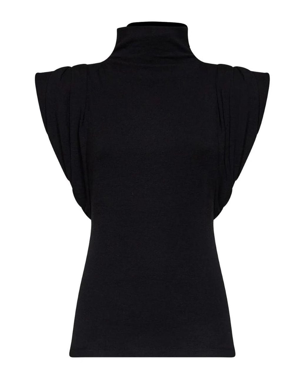 Mugler Black Top Draped