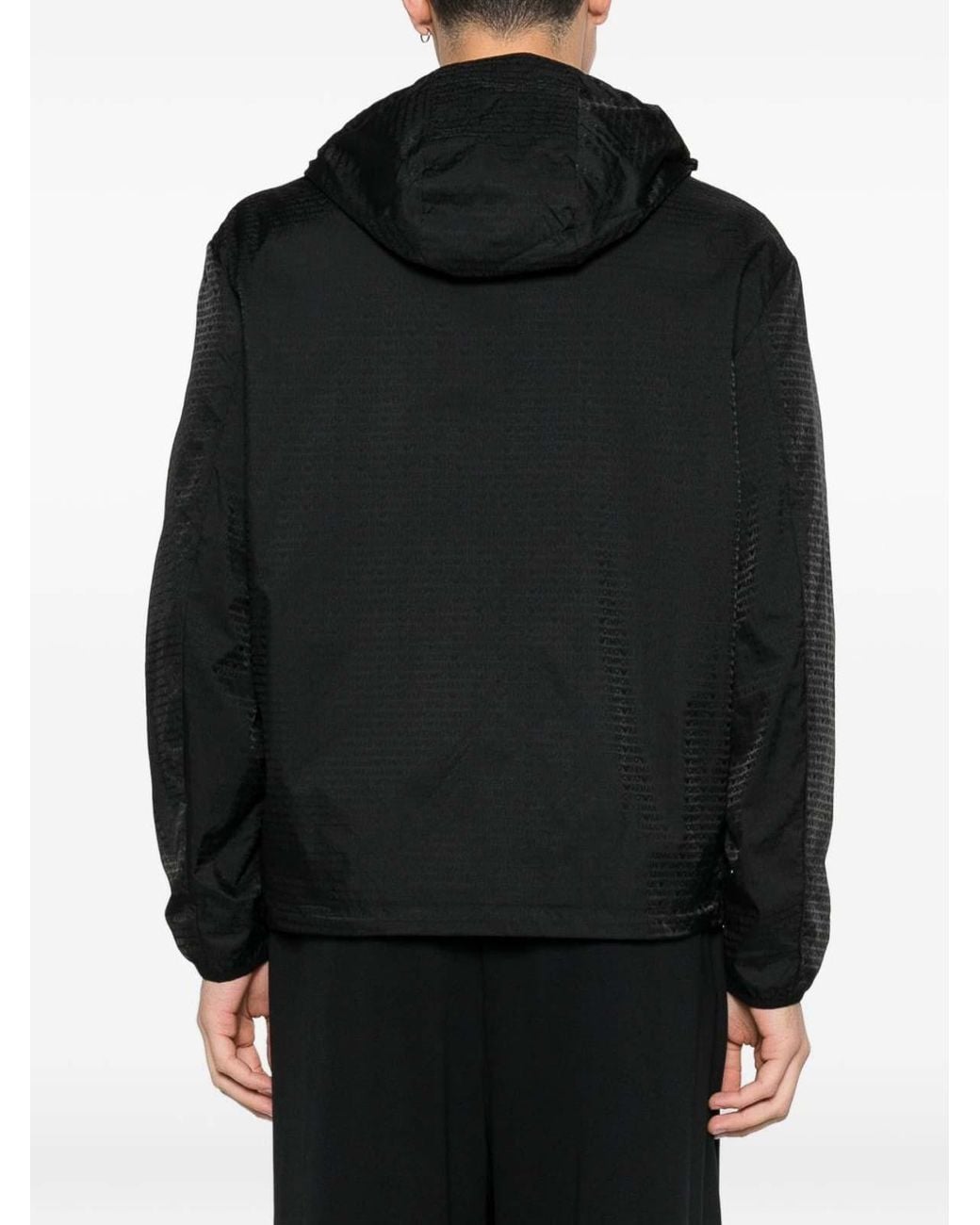 Emporio Armani Black Nylon Blouson Jacket for men