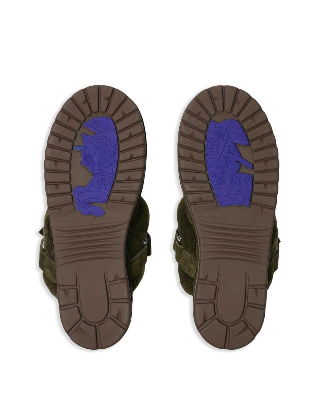 Burberry Green Leather Mules for men